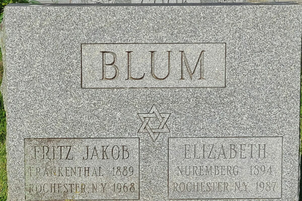 Fritz Jakob and Elizabeth Blum