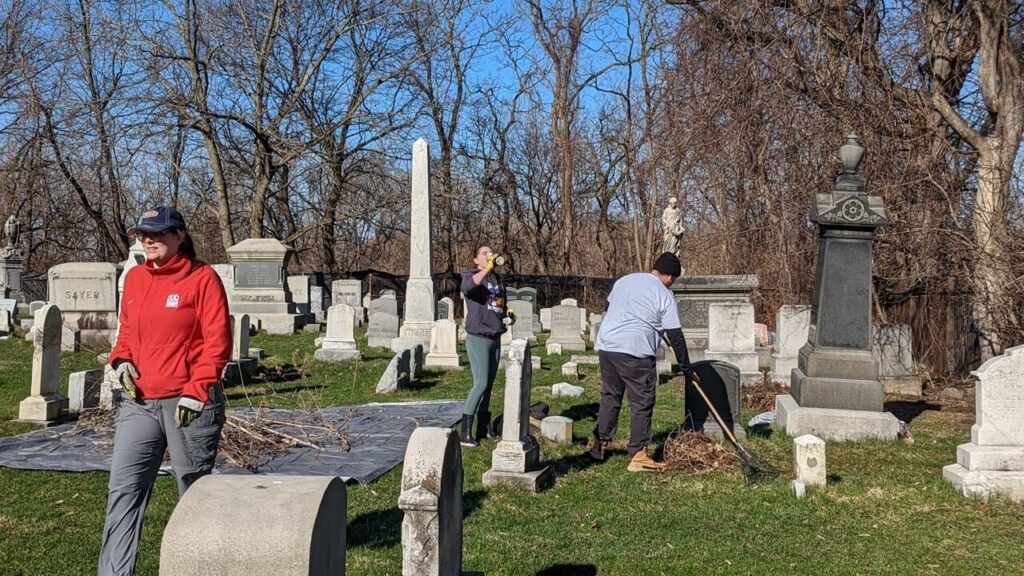 Landscape Volunteers at Mount Hope Cemetery Rochester, NY