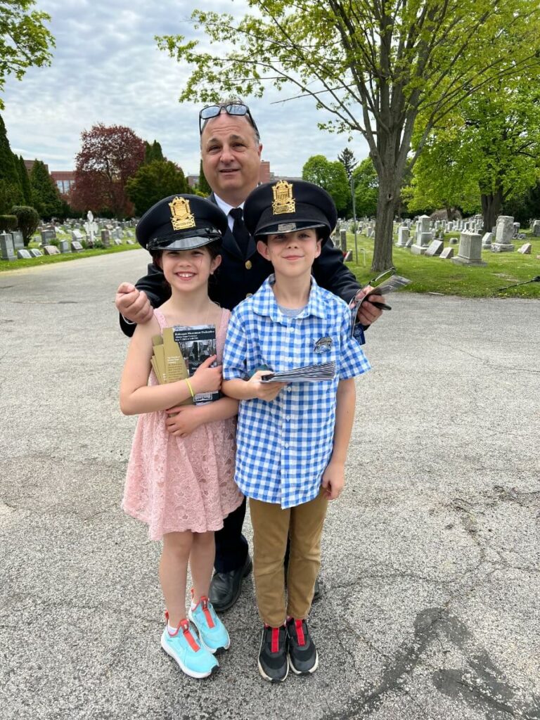 Holocaust Dedication at Mount Hope Cemetery - Security Team and Ushers, Frank Camp, Rochester Police Department and Holocaust Committee grandchildren
